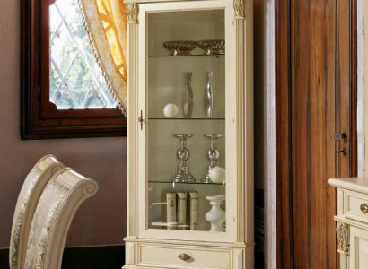 Corner display cabinet glass cupboard living room showcase 1-door showcase baroque rococo new