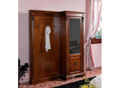 Hallway wardrobe set with cabinet and panel country-style furniture
