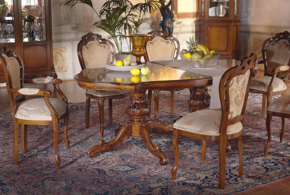 Set of 6 Chairs Luxury Upholstered Design Chair Chairs Seat Back Office Dining Room