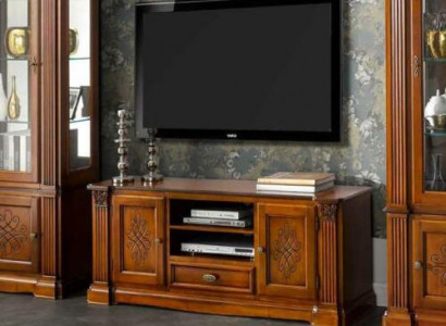 Living room antique style wood sideboard RTV cabinet TV Italian baroque