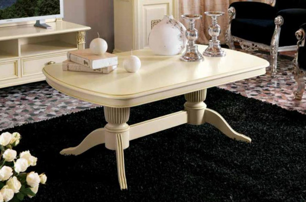 Baroque Rococo Coffee Table Wood Table Side Sofa Couch Tables New