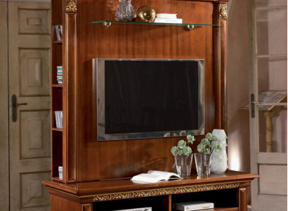 TV cabinet wall unit living room wall cabinet solid wood country house solid wood