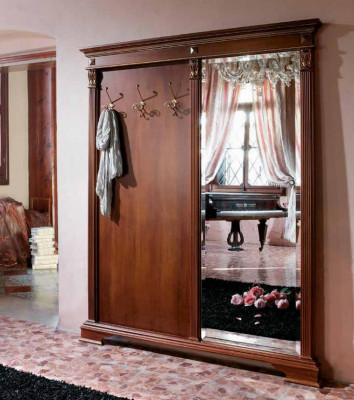 Hallway wardrobe furniture cloakroom panels mirror wardrobe hallway baroque