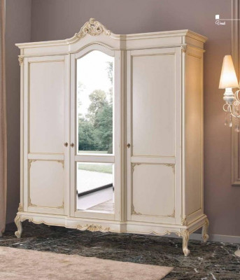 Wardrobe Closet Bedroom Wardrobe Solid Wood Baroque Italian Furniture New