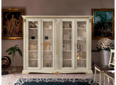 Display cabinet vitrine living room showcase cabinets design baroque rococo solid wood