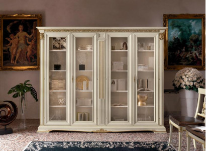 Display cabinet vitrine living room showcase cabinets design baroque rococo solid wood