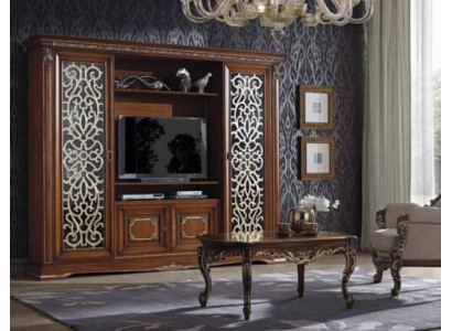 Designer living room TV wall unit media wall TV wall TV cabinet living wall solid wood