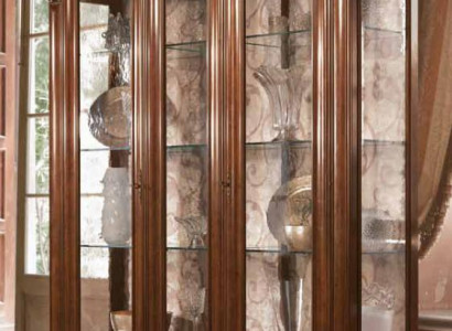Display Cabinet Showcase Cabinet Glass Cabinet Living Room Shelf Baroque Rococo Real Wood