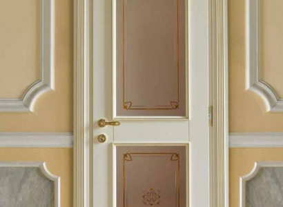 Door + frame interior doors baroque custom-made classical solid wood doors Italy new