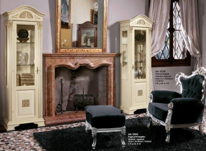 Noble display cabinet antique style cabinet showcase living room glass new solid wood