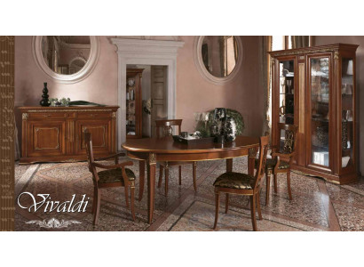 Dining table set dining room living room wood baroque rococo Italian furniture