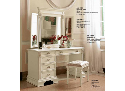 Makeup Table Mirror Stool Complete Dresser Set Bedroom New 3-piece.