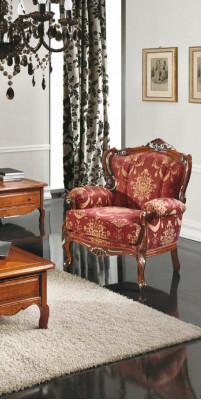 Furniture Chairs Art Deco Design Armchair Textile Living Room Lounge Luxury Design New