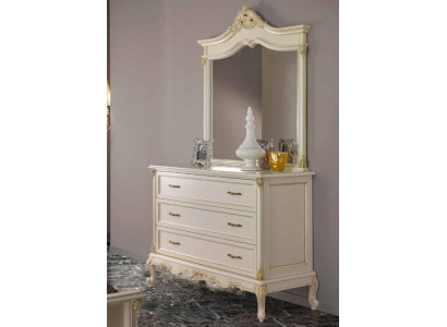Bedroom dresser cabinet classic sideboard with mirror elegant style furniture