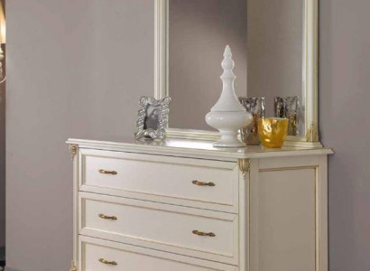 Bedroom dresser cabinet classic sideboard with mirror elegant style furniture