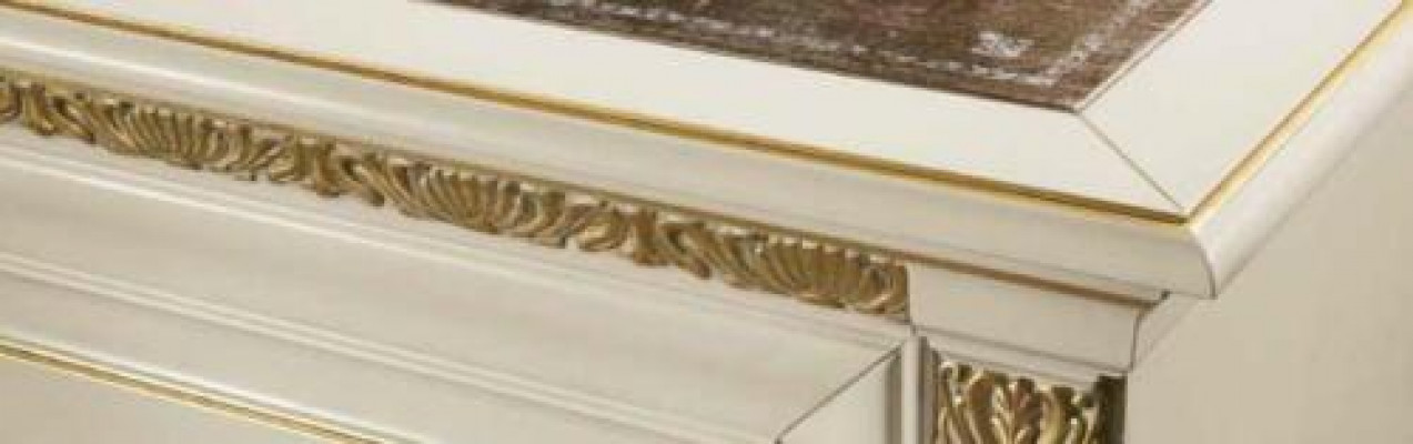 Desk Office Table Noble Solid Wood Tables Baroque Rococo Antique Style 186x91cm New