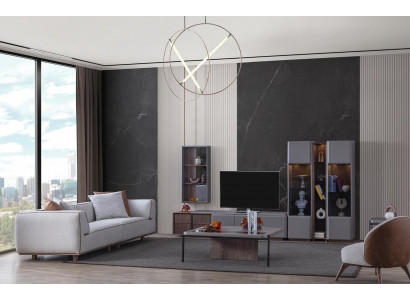 Designer Living Room Set 7-piece. Modern Living Room Walls Wardrobe