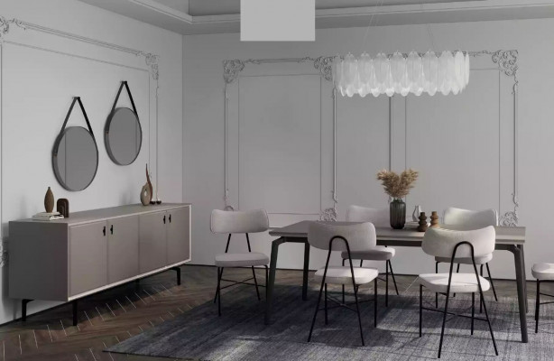 Dining room set chic furniture 6-piece dining suite dining group table