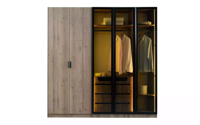 Bedroom set loft design bed closet beds dresser nightstand 5-piece set
