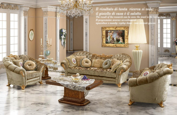 Sofa set living room three-seater couch furniture upholstered sofas Bizzotto 3+2