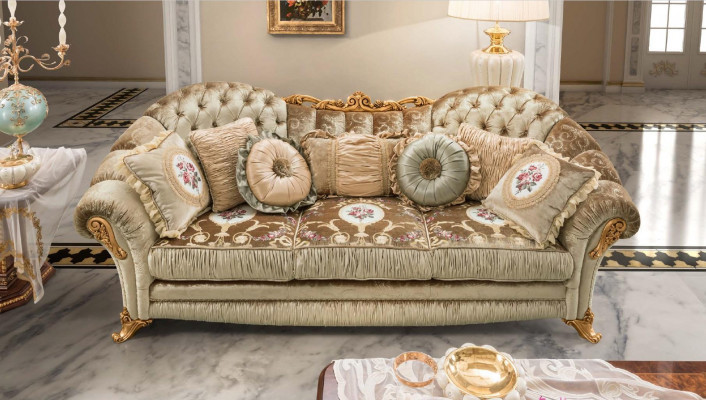 Sofa set living room three-seater couch furniture upholstered sofas Bizzotto 3+2
