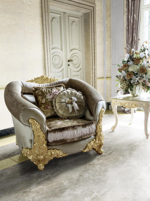 Sofa Upholstery 3 2 1 Seater Baroque Wood 3pc. Luxury Furniture Classic Sofa Set