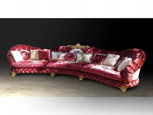 Designer sofa, corner sofa, living landscape, round couch, velvet couch, sofa, corner sofa, Italy