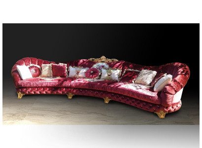 Designer sofa, corner sofa, living landscape, round couch, velvet couch, sofa, corner sofa, Italy