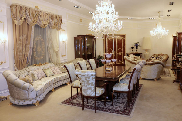 Designer sofa round corner sofa round sofa modern Italian living landscape furniture