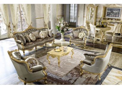 Suite 3-2-1 seater coffee table side table living landscape sofa couch 5-piece.