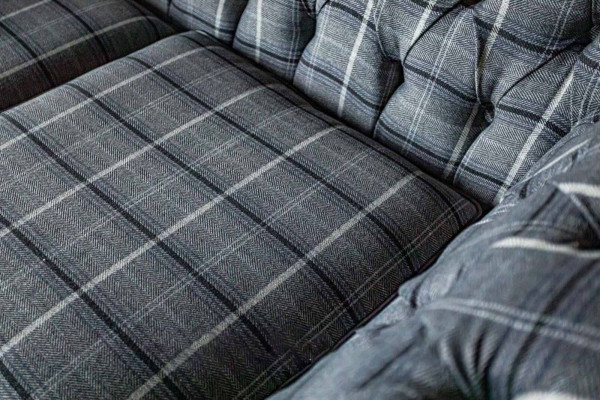 Design Chesterfield Textile Luxury 2-Seater Fabric Couch Upholstered Sofa New