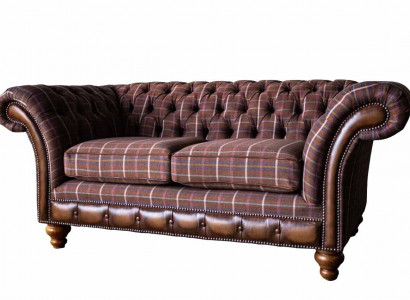 Chesterfield loveseat furniture 2-seater sofa couch upholstery lounge couches