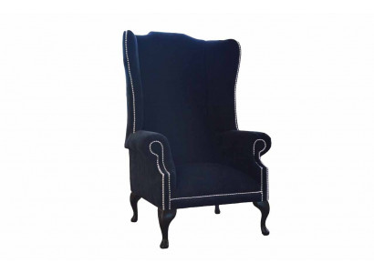 Chesterfield Wingback Chair Design Luxury Fabric Sofas Textile 1-Seater Upholstery