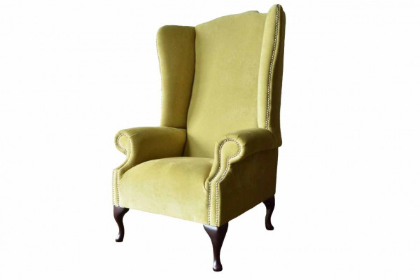Armchair Textile Fabric Wingback Chair Furniture New Living Room Modern Luxury Design