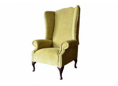 Armchair Textile Fabric Wingback Chair Furniture New Living Room Modern Luxury Design