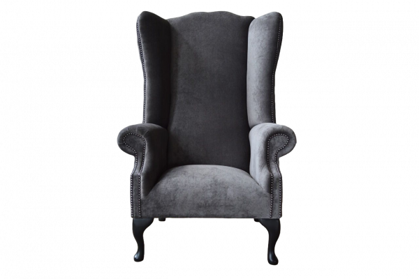 Wing chair design upholstered sofa couch Chesterfield textile furniture