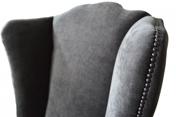 Wing chair design upholstered sofa couch Chesterfield textile furniture