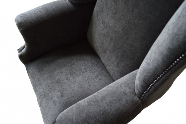 Wing chair design upholstered sofa couch Chesterfield textile furniture