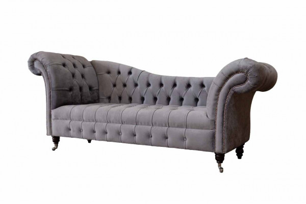 Chesterfield 3-Seater Designer Couch Sofa Upholstered Seat Fabric Luxury Sofas