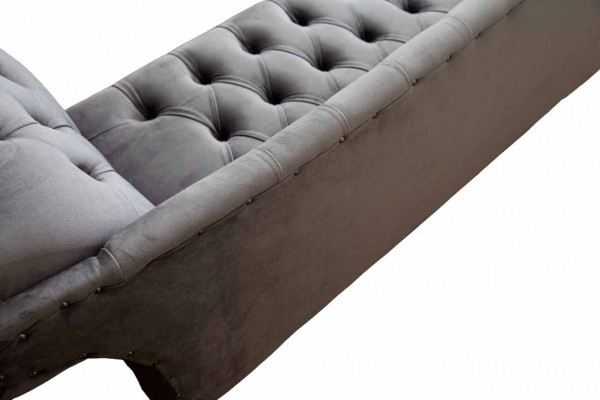 Chesterfield 3-Seater Designer Couch Sofa Upholstered Seat Fabric Luxury Sofas