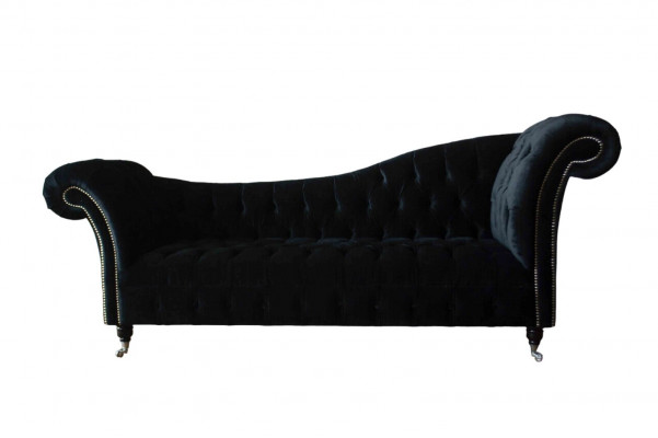 Sofa Luxury Textile Chesterfield Couch Upholstery 3-Seater Suite Blue Velvet