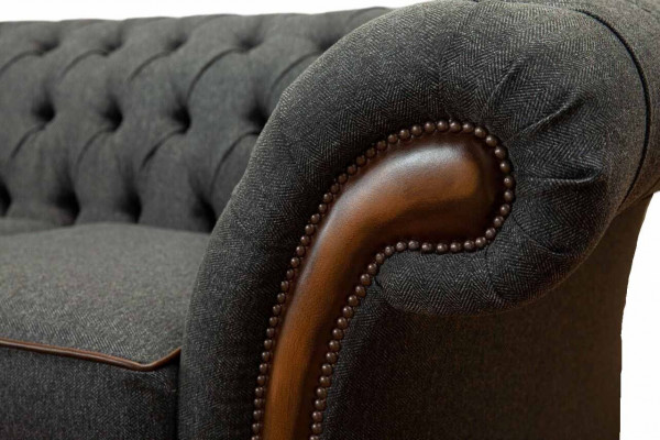 Sofa 2-seater design sofas upholstered couches fabric chesterfield two-seater