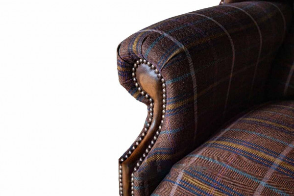 Chesterfield Design Sofa Armchair Couch Upholstered Wingback Chair 1 Seater New