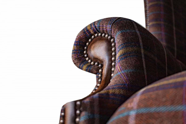 Chesterfield Design Sofa Armchair Couch Upholstered Wingback Chair 1 Seater New