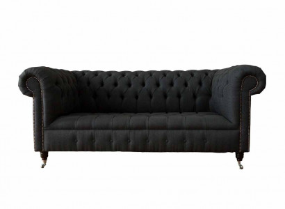 Sofa 3-seater couches Art Deco three-seater new textile luxury couch upholstery