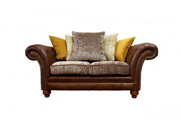 Sofa 2-Seater Classic Chesterfield Couch Upholstered Two-Seater Seat