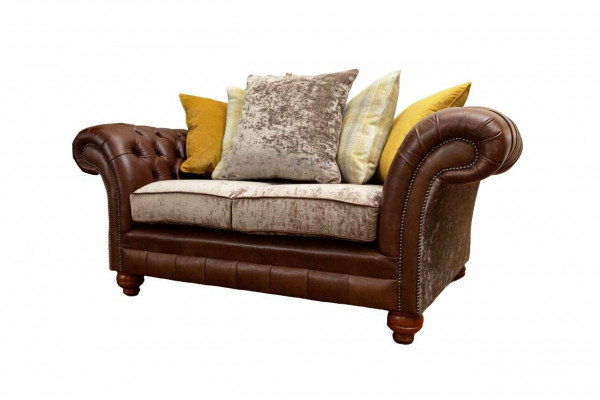 Sofa 2-Seater Classic Chesterfield Couch Upholstered Two-Seater Seat