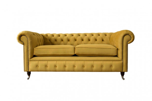 Three-seater sofa 3-seater sofas upholstered furniture couches Chesterfield new