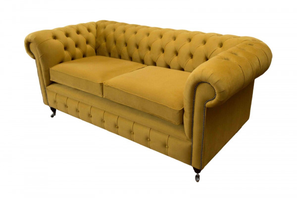 Three-seater sofa 3-seater sofas upholstered furniture couches Chesterfield new