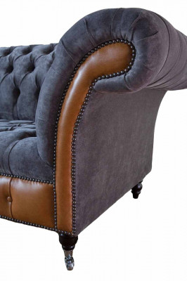 Design sofa 3-seater Chesterfield couch upholstery sofas three-seater new